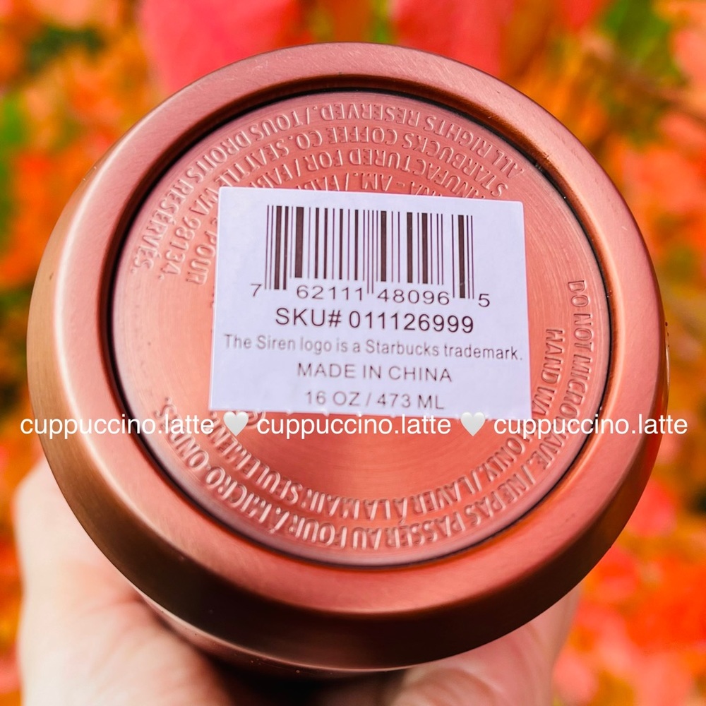 🤎LAST🤎Starbucks 2021 Holiday Rose Gold Bronze Mermaid Siren SS Bottle Tumbler - Picture 7 of 7